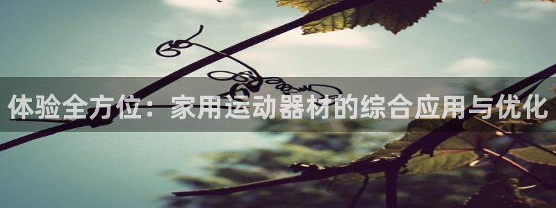 凯捷体育平台注册要钱吗：体验全方位：家用运动器材的综